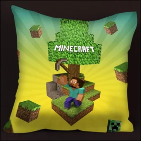 Подушки с фото: подушка майнкрафт